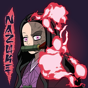 Nazuke "Gioconda" Kimetsu no Yaiba. Design, Graphic Design, Creativit, Manga, Traditional illustration, Artistic Drawing, Vector Illustration, Character Design, and Art Direction project by kidbill - 02.27.2022