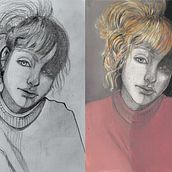 Maybe. Arts, Crafts, Fine Arts, Concept Art, Traditional illustration, Pencil Drawing, Drawing, Portrait Drawing, Artistic Drawing, Figure Drawing, Colored Pencil Drawing, Realistic Drawing, Oil Painting, Acr, lic Painting, and Art Direction project by Francesco Soranna - 03.31.2022