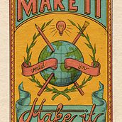 Make it till you make it - Domestika Handlettering Project. Traditional illustration, Graphic Design, T, pograph, Writing, and Lettering project by Philipp Beck - 03.22.2022