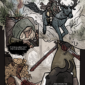Fox Feet: Prologue Sample. Comic project by Sasha Greenlan - 03.31.2022