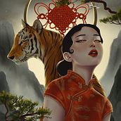 Laozhu. Traditional illustration project by Fernanda Maya - 02.01.2022