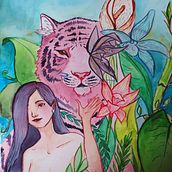 Mi Proyecto del curso: Animalario botánico: acuarela, tinta y grafito. Un progetto di Illustrazione tradizionale, Belle arti, Pittura, Disegno, Pittura ad acquerello, Illustrazione botanica, Illustrazione con inchiostro e Illustrazione naturalistica di Isabel Mañas - 31.03.2022
