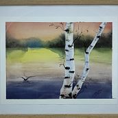 My project for course: Atmospheric Landscapes in Watercolor . Un progetto di Belle arti, Pittura e Pittura ad acquerello di Zsanett Godnics Bakos - 31.03.2022