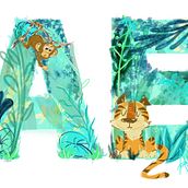 Mein Kursprojekt: Illustrationen für Kinder: Gestalte eine dekorative Typografie. Lettering, Digital Illustration, Children's Illustration, and Narrative project by Anja Ernsberger - 03.31.2022