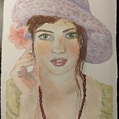 My project for course: Watercolor Portrait from a Photo. Traditional illustration, Watercolor Painting, and Portrait Drawing project by kimi_skyblue5 - 03.31.2022