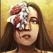 Mi Proyecto del curso: Retratos digitales de fantasía con Photoshop. Projekt z dziedziny Trad, c, jna ilustracja,  R, sunek, Ilustracja c, frowa, Portret, R, sunek c, frow, Malarstwo c i frowe użytkownika Soraya Monserrath Santamaría Pazmay - 26.02.2022