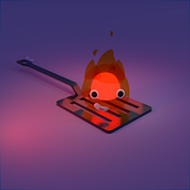 Calcifer. 3D project by Anaëlle Saulnier - 04.01.2022