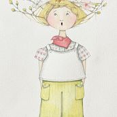 Two of my girls from a Danielle Donaldson year long workshop. Un projet de Illustration traditionnelle de Catherine Howe - 01.04.2022
