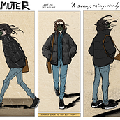 Commuter. Traditional illustration, Comic, Digital Illustration, and Digital Drawing project by Jes Kolins - 04.01.2022