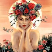 My project for course: Digital Fantasy Portraits with Photoshop. Een project van Traditionele illustratie,  Tekening, Digitale illustratie,  Portrettekening, Digitale tekening y  Digitaal schilderij van andrea_154313 - 01.04.2022