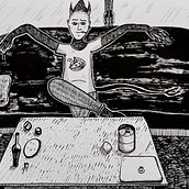 My project for course: Inking Techniques for Comics and Illustration. Traditional illustration, Fine Arts, Painting, Comic & Ink Illustration project by Tamara Safarova - 03.31.2022
