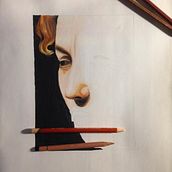 La mia nuova terapia . Fine Arts, Traditional illustration, Painting, Creativit, Artistic Drawing, Realistic Drawing, and Portrait Drawing project by sibyl_alma - 04.14.2017
