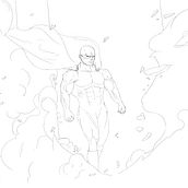 heroico 2. Traditional illustration, Design, Character Design, and Fine Arts project by camilo lopera - 04.02.2022