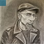 Mi Proyecto del curso: Retrato realista al carboncillo. Een project van Traditionele illustratie,  Beeldende kunst,  Tekening,  Portrettekening y Realistische tekening van mariofanlo - 02.04.2022