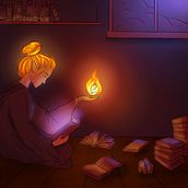 My project for course: Fantastical Illustrations with Procreate. Projekt z dziedziny Trad, c, jna ilustracja, Ilustracja c, frowa, R, sunek c i frow użytkownika Нели Чапърова - 02.04.2022