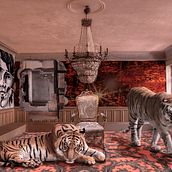 Mi Proyecto del curso: Los Tigres, Rafael Pérez C, Secretos del fotomontaje y el retoque creativo. Photograph, Photograph, Post-production, VFX, Photo Retouching, Fine-Art Photograph, Photographic Composition, and Photomontage project by Rafael Pérez Cardona - 03.31.2022