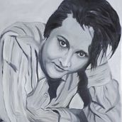 Mon projet du cours : Portrait expérimental à l'encre, à l'alcool et au thé. Fine Arts, Painting, Drawing & Ink Illustration project by Marie-Christine TEXIER - 04.02.2022