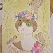 Spring (wip). Un proyecto de Ilustración tradicional, Diseño de personajes y Pintura a la acuarela de Bia _ - 02.04.2022