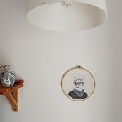 My portrait for "Creation of Embroidered Portraits". Un proyecto de Bordado y Diseño textil de le_benes - 03.04.2022