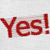 Yes! (Bad Embroidery). Un projet de Motion design, Multimédia , et JavaScript de Lorenzo Carnevale - 07.04.2022