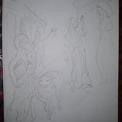 Mi Proyecto del curso: Fundamentos del dibujo de personas a partir de la imaginación. Ilustração tradicional, Artes plásticas, Esboçado, Desenho a lápis, Desenho, Desenho artístico, e Desenho anatômico projeto de Abel Mendoza - 03.04.2022