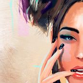 Mi Proyecto del curso: Retratos digitales de estilo tradicional con Photoshop. Traditional illustration, Digital Illustration, and Digital Painting project by César Lara - 04.02.2022