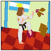 Mi Proyecto del curso: taekwondista. Un progetto di Character design, Videogiochi, Pixel art e Progettazione di videogiochi di marcialpaz90 - 02.04.2022