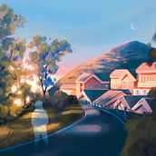 Final Project for Concept Art: Set Design by Jean Fraisse. Traditional illustration, Animation, Digital Illustration, Concept Art, Film, Video, TV, Video Games, and Game Design project by Morgan Dugdale - 04.04.2022
