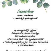 Projekt zaproszenia na Chrzciny. Projekt z dziedziny Projektowanie graficzne użytkownika Patrycja Zielonka - 10.09.2021