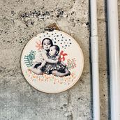 Mi Proyecto del curso: Bordado en fotografías sobre tela. Un progetto di Fotografia, Collage, Papercraft, Stampa, Ricamo, DIY e Textile Design di Teresa Nuño veci - 04.04.2022