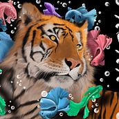 Tigre . Ilustração tradicional projeto de Ekaterina Sysoeva - 04.04.2022