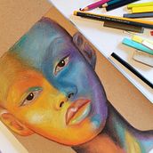 Mi Proyecto del curso: Ilustración con pastel y lápices de colores. Traditional illustration, Fine Arts, Pencil Drawing, Drawing, Portrait Drawing, Realistic Drawing, and Artistic Drawing project by Sandra Plensa - 04.04.2022