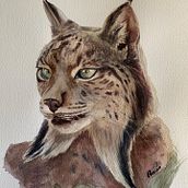 Mi Proyecto del curso: Retratos expresivos de animales en acuarela. Ilustração tradicional, Pintura em aquarela, Desenho realista e Ilustração naturalista projeto de Rocío González - 04.04.2022