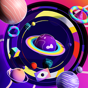 My project for course: Cinema 4D: Bring Playful 3D Illustrations to Life. Un progetto di Illustrazione tradizionale, 3D, Illustrazione digitale e Modellazione 3D di Constantin Calcatinge - 05.04.2022