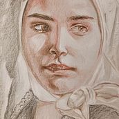Ritratto con matite . Traditional illustration project by silvia_art - 04.02.2022