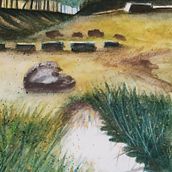 Mi Proyecto del curso: Paisajes naturales en acuarela. Un proyecto de Bellas Artes, Pintura y Pintura a la acuarela de Virginia Daga - 05.04.2022