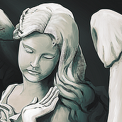 Estudo de iluminação - Estátua de anjo. Een project van Traditionele illustratie van Matheus Gonçalves - 02.04.2022
