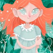 Ruivinha. Traditional illustration, Character Design, Drawing, Digital Illustration, Children's Illustration, Digital Drawing, and Digital Painting project by Isabela Zilli - 04.06.2022