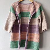 Mi Proyecto del curso:  Top-down: prendas a crochet de una sola pieza. Fashion Design, Fiber Arts, DIY, Crochet, and Textile Design project by Sei - 04.06.2022