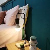L'appartamento la soffitta nel bosco_Camera da letto.. Arts, Crafts, Furniture Design, Making, Interior Design, Decoration, Interior Decoration, DIY, Woodworking, and Spatial Design project by Silvia Pardini - 04.06.2022