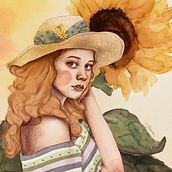 Mon projet du cours : Portrait illustré avec Procreate. Traditional illustration, Vector Illustration, Digital Illustration, and Portrait Drawing project by Silvana - 04.05.2022