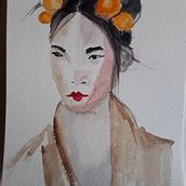 Mi Proyecto del curso: Retrato en acuarela a partir de una fotografía. Traditional illustration, Watercolor Painting, and Portrait Drawing project by inma_lavili - 04.06.2022