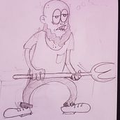 My Brother as a Cartoon. Traditional illustration, Character Design, and Drawing project by John Junior - 04.05.2022