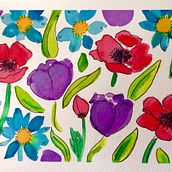 My project for course: Vibrant Floral Patterns with Watercolors. Traditional illustration, Pattern Design, Watercolor Painting, and Botanical Illustration project by 99notebooks - 04.06.2022