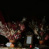 My project for course: Centerpiece Design with Dried and Preserved Flowers. Projekt z dziedziny Projektowanie wnętrz, Architektura krajobrazu,  Dekoracja wnętrz, DIY, Kompoz i cje kwiatowe i botaniczne użytkownika Stephanie Correll - 01.04.2022