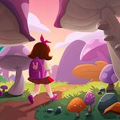 Mushroom World. Een project van Traditionele illustratie, Animatie y  Scenografie van Carolina Ota - 27.03.2022