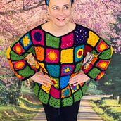 Mój projekt z kursu:  Zrób na szydełku sweter w kwadraty. Fashion Design, Fiber Arts, DIY, Crochet, and Textile Design project by Miłka Skalska - 04.07.2022