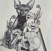 My project for course: Naturalist Illustration with Ballpoint Pen . Un proyecto de Ilustración tradicional, Dibujo, Dibujo realista e Ilustración naturalista				 de Annika Sylte - 07.04.2022