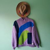 Mi Proyecto del curso: Diseño y tejido de prendas con la técnica de intarsia. Un projet de St, lisme, Art textile, DIY, Tricot , et Design textile de Giovanna Barraza F. - 07.04.2022