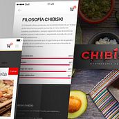 Website, UI, Menú Digital Chibiski. UX / UI, and Web Development project by David Cassidy - 04.07.2022